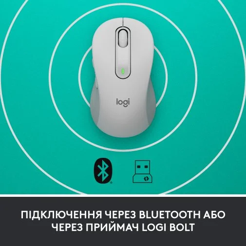 Фото: Миша Logitech Signature M650 L for business Wireless Off White (910-006349) № 26 | KTC
