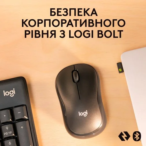 Фото: Комплект клавіатура+миша Logitech MK370 Combo for Business Wireless Graphite (920-012077) № 34 | KTC