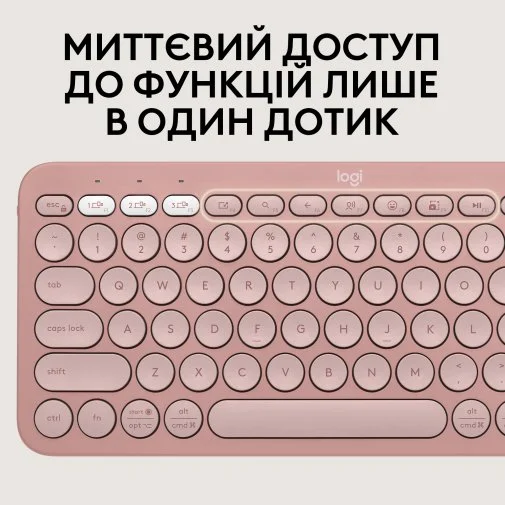 Фото: Комплект клавіатура+миша Logitech Pebble 2 Combo Tonal Rose (920-012241) № 29 | KTC