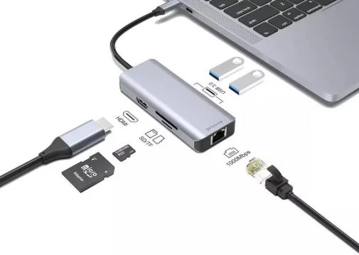 Фото: USB-хаб Proove Iron Link 6in1 Silver (HBI700010004) № 7 | KTC