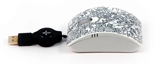 Фото: Мишка BODINO ALL AROUND MY MOUSE by Herman Reichold біла № 7 | KTC