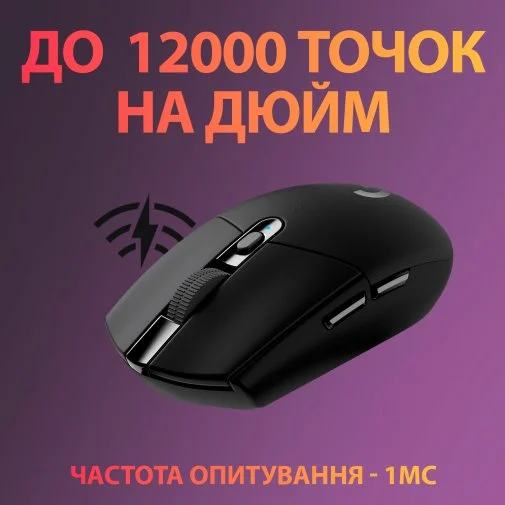 Фото: Миша Logitech G305 Lightspeed Black (910-005282) № 22 | KTC