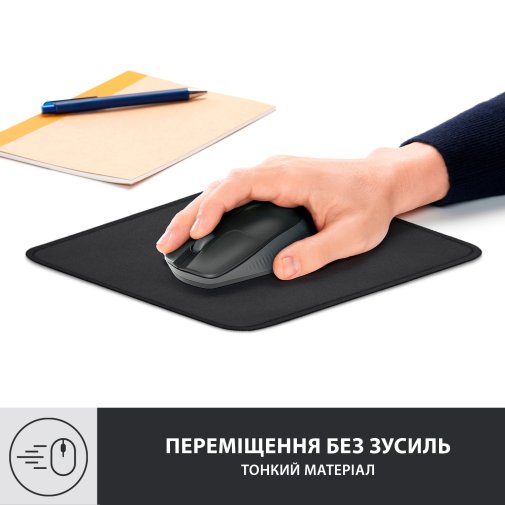  Килимок Logitech Mouse Pad Studio Series 200x230x2mm Graphite (956-000049)
