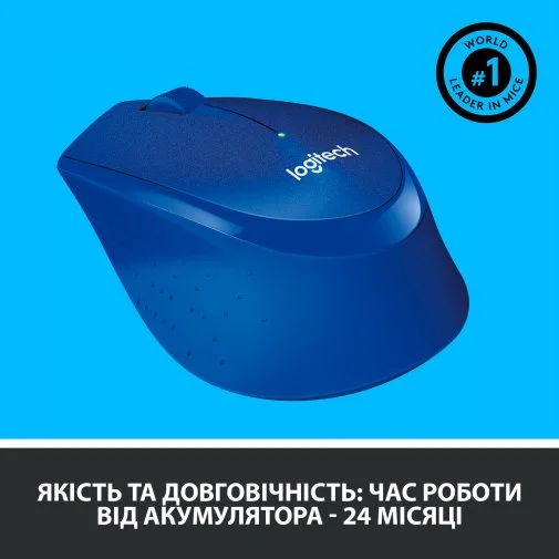 Фото: Миша Logitech M330 Silent Plus Blue (L910-004910) № 14 | KTC