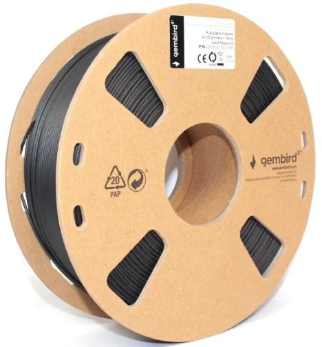 Фото: Пластик (філамент) для 3D друку Gembird 3D PLA 1kg/1.75mm Filament Black (3DP-PLA1.75-01-BK) № 6 | KTC