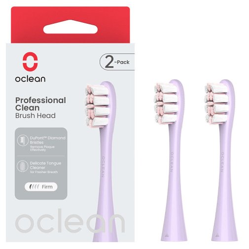 Насадка для зубної щітки Oclean P1C13 P02 Professional Clean Brush Head 2pcs Purple (6970810554151)