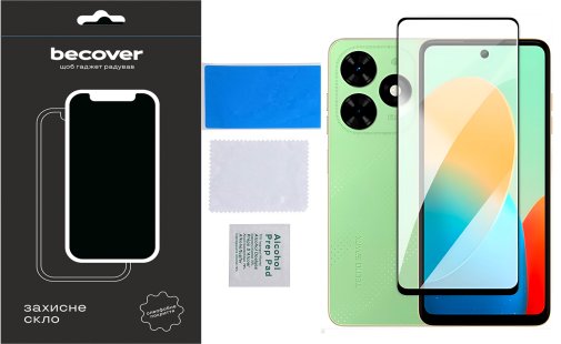 Захисне скло BeCover for Tecno Spark Go 2024 BG6 - Black (710484)