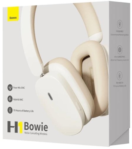 Гарнітура Baseus Bowie H1 White (NGTW230002)