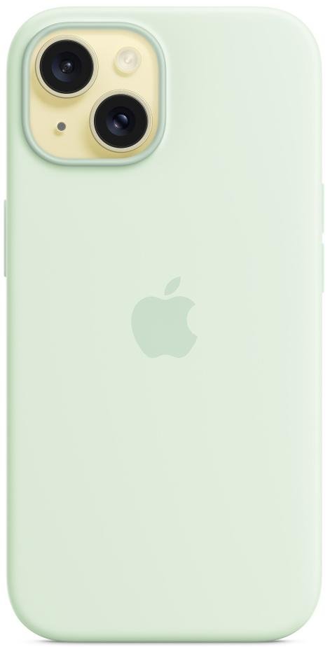 Чохол Apple for iPhone 15 - Silicone Case with MagSafe Soft Mint (MWNC3)