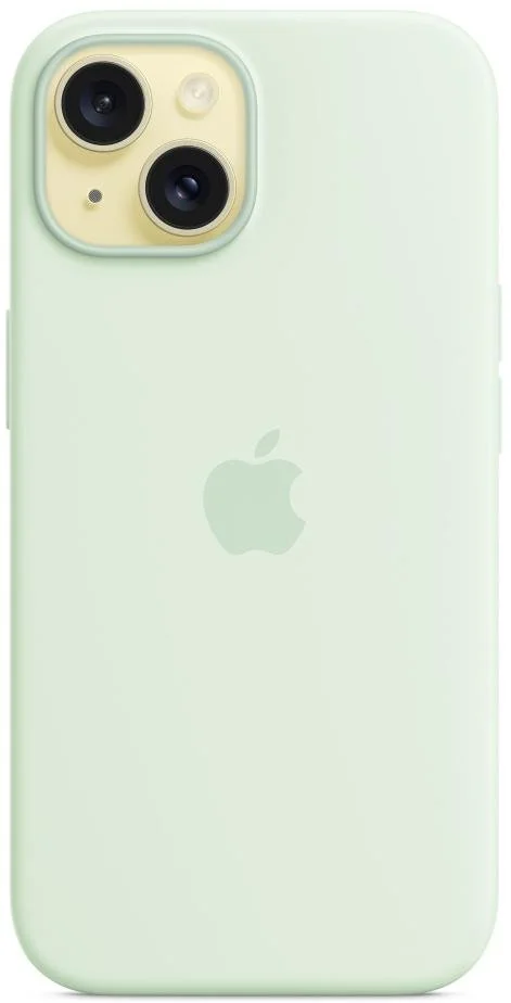 Фото: Чохол Apple for iPhone 15 - Silicone Case with MagSafe Soft Mint (MWNC3) № 9 | KTC