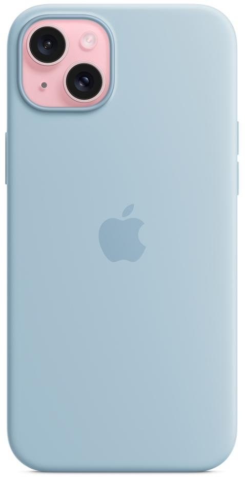 Чохол Apple for iPhone 15 Plus - Silicone Case with MagSafe Light Blue (MWNH3)