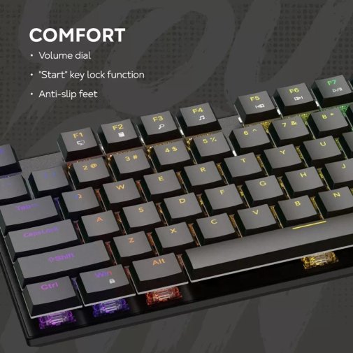 Клавіатура Canyon Cometstrike GK-55 USB Black (CND-SKB55-US)
