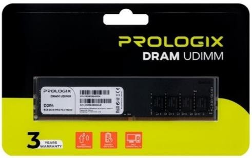 Оперативна пам’ять ProLogix DDR4 1x8GB (PRO8GB2400D4)