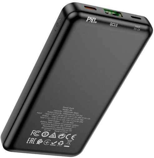  Батарея універсальна Hoco Q9 Shell 10000mAh Black (Q9 Shell Black)