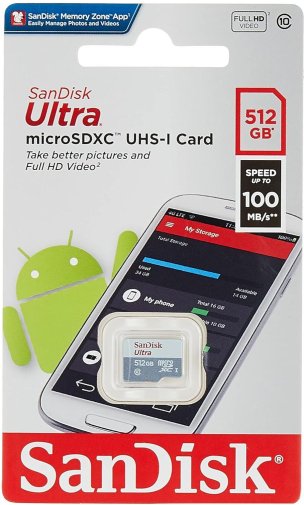 FLASH пам'ять SanDisk Ultra Micro SDXC 512GB (SDSQUNR-512G-GN3MN)