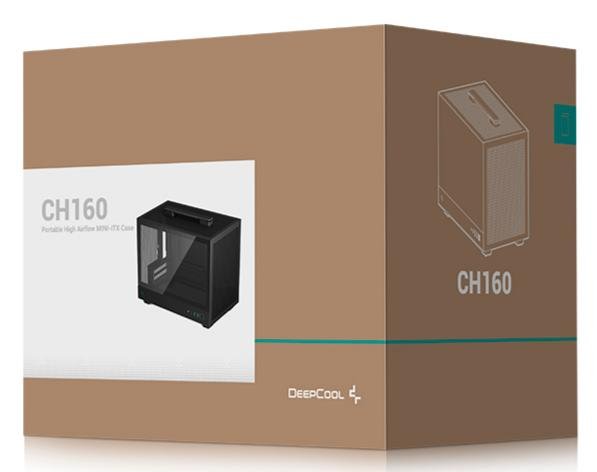 Корпус Deepcool CH160 Black with window (R-CH160-BKNGI0-G-1)