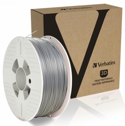 Філамент Verbatim 3D PLA Filament 1.75mm/1kg Aluminium Grey (55319)