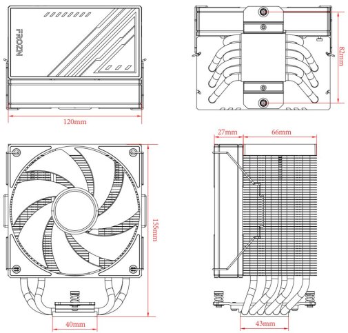 Кулер для процесора ID-COOLING FROZN A610 ARGB