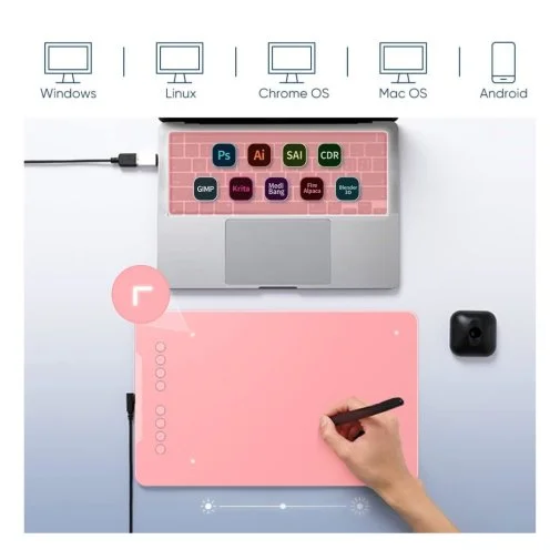 Фото: Графічний планшет XP-Pen Deco 01V2 Pink № 10 | KTC