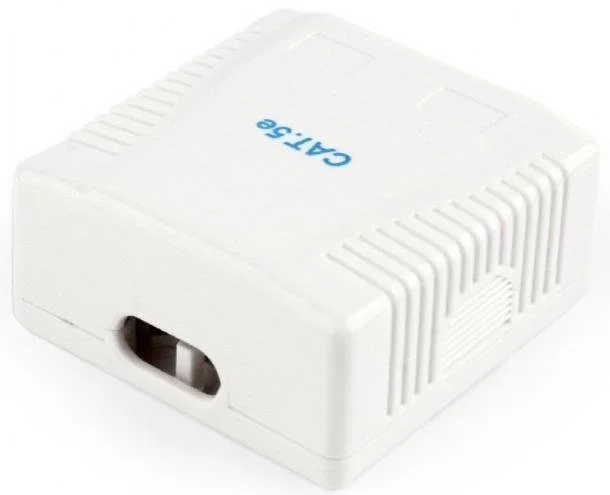 Фото: Розетка зовнішня Cablexpert UTP RJ-45 Cat.5e White (NCAC-2U5E-01) № 5 | KTC