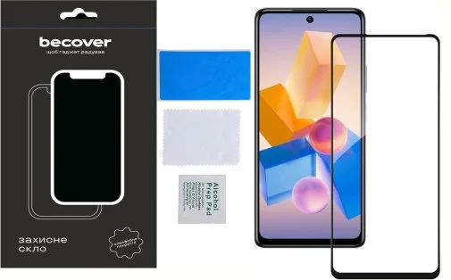 Фото: Захисне скло BeCover for Infinix Hot 40 Pro X6837 - Black (711149) № 6 | KTC