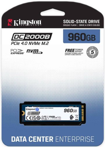 SSD-накопичувач Kingston DC2000B 2280 PCIe 4.0 x4 NVMe 960GB (SEDC2000BM8/960G)