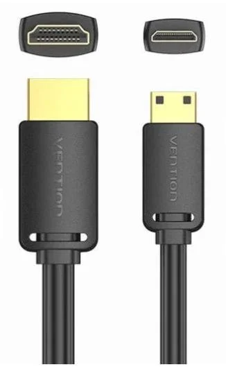 Фото: Кабель Vention v2.0 4K 60Hz HDR Dolby HDMI / Mini HDMI 1.5m Black (AGHBG) № 8 | KTC