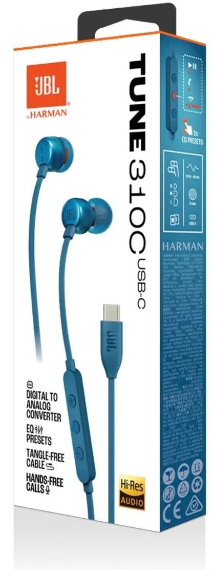 Фото: Навушники JBL Tune 310C USB Blue (JBLT310CBLU) № 15 | KTC
