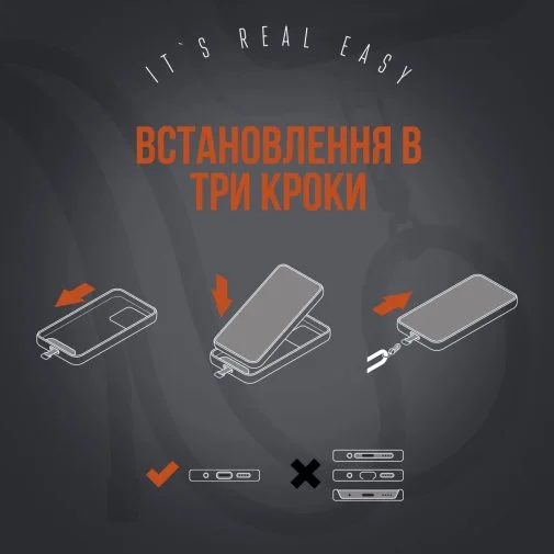 Фото: Ремінець для смартфону ArmorStandart Rope Black Tangerine with Dark holder (ARM76094) № 11 | KTC