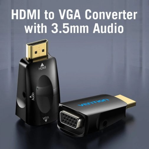 Перехідник Vention 1080P HDMI M / VGA F (AIDB0)