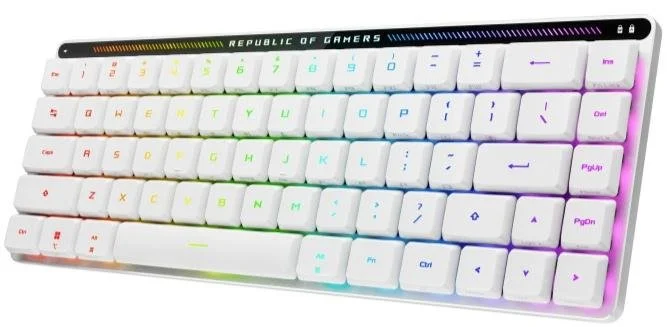 Фото: Клавіатура ASUS ROG Falchion RX Low Profile Red WL/BT RGB EN/UA White (90MP03EC-BKMA10) № 16 | KTC