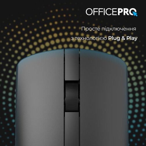 Миша OfficePro M175B Silent Wireless Black