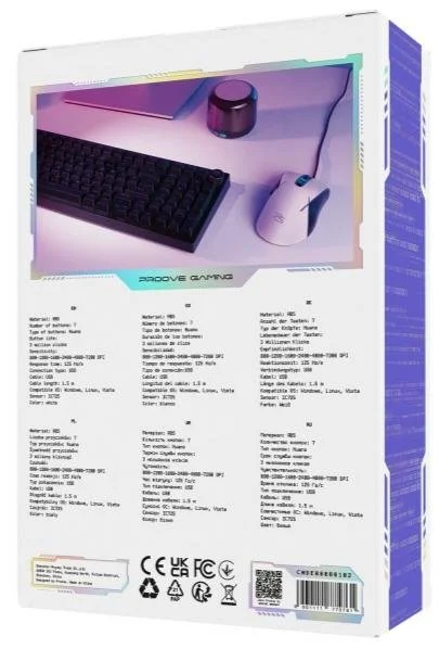 Фото: Миша Proove Gaming Defiant White (CMDE00000101) № 8 | KTC