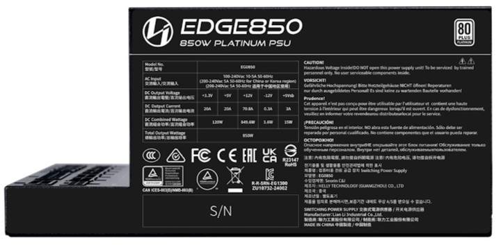 Lian-Li 850W EDGE850 Black