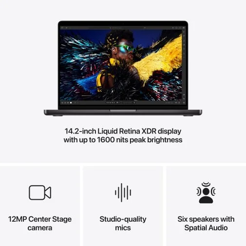 Фото: Ноутбук Apple MacBook Pro 14.2 M4 10GPU Space Black (MW2V3) № 12 | KTC