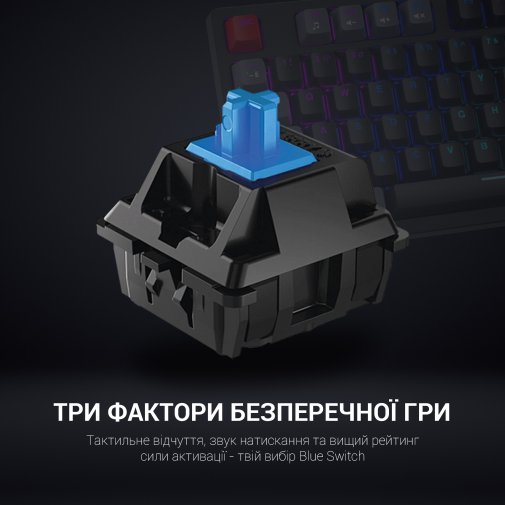 Клавіатура GamePro MK120B Blue Switch USB Black