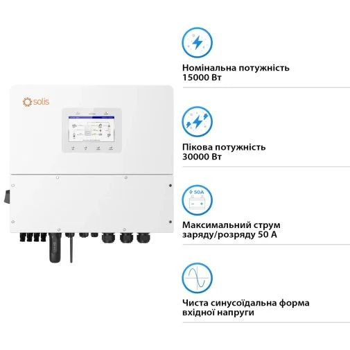 Фото: Інвертор Solis S6-EH3P20K-H 20000W № 8 | KTC