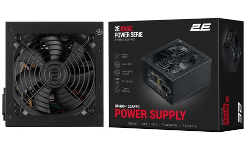 Блок живлення 2E 400W Basic Power (2E-BP400-120APFC)