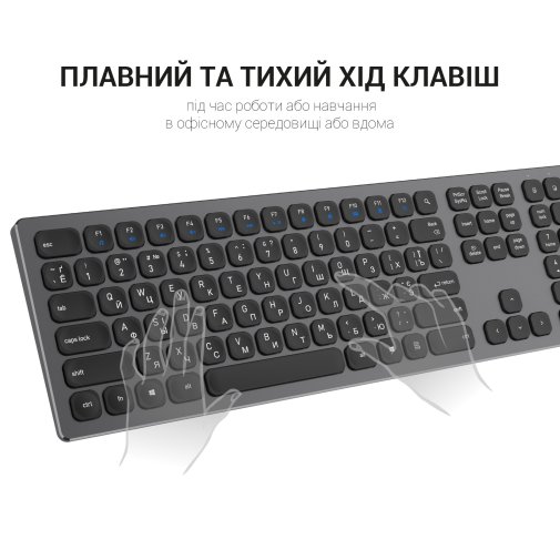 Клавіатура OfficePro SK1550 Wireless Black (SK1550B)