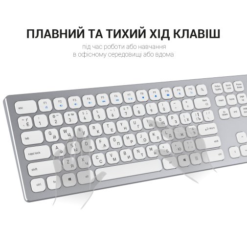 Клавіатура OfficePro SK1550 Wireless White (SK1550W)