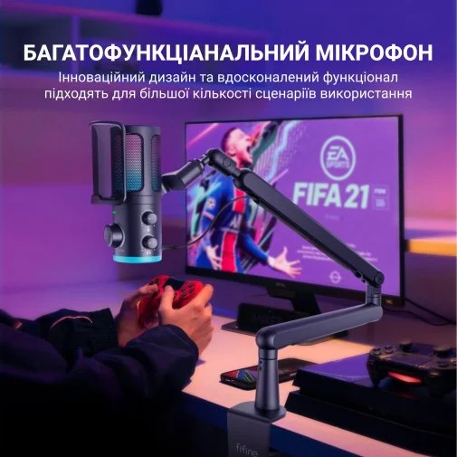 Фото: Мікрофон Fifine TAM6 Black № 24 | KTC
