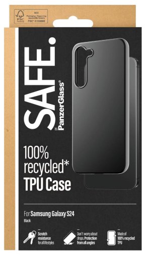 Чохол PanzerGlass for Samsung S24 - Safe TPU Black (PG_SAFE95675)