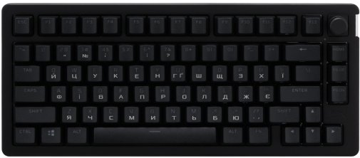 Клавіатура HyperX Alloy Rise 75 PBT HX Red ENG/UA Wireless/BT Black