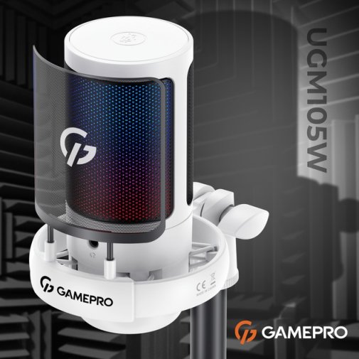 Мікрофон GamePro UGM105 White (UGM105W)