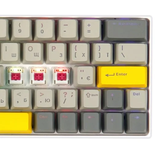 Фото: Клавіатура Epomaker EP64 Mulan Switch Hot-Swap RGB White (EP64-W-M) № 21 | KTC