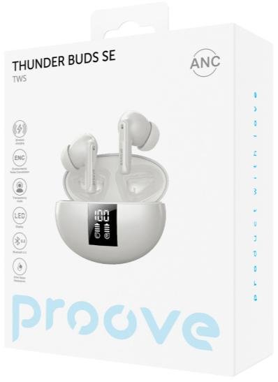  Навушники Proove Thunder Buds SE TWS with ANC White (TWTBSE010002)