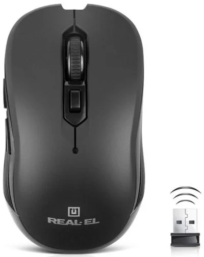 Фото: Миша Real-EL RM-331W Black (EL123200044) № 13 | KTC