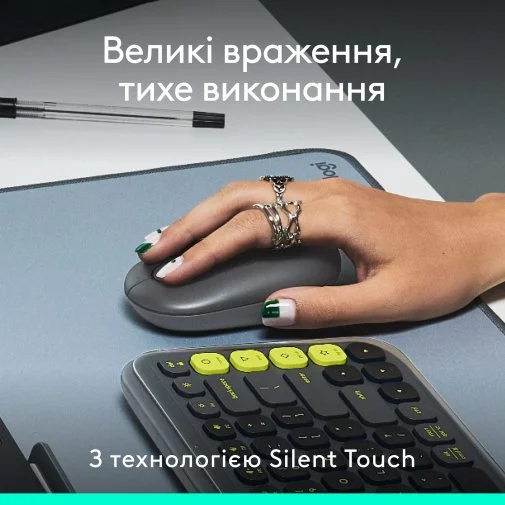 Фото: Миша Logitech POP Mouse with emoji Wireless Graphite (910-007412) № 15 | KTC