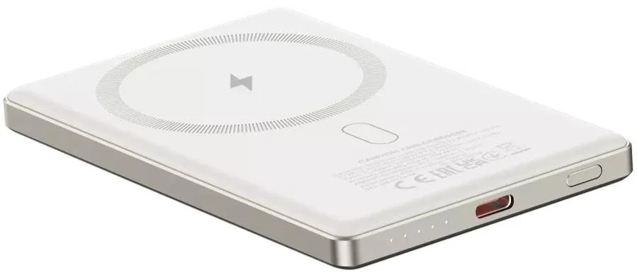 Фото: Батарея універсальна Canyon OnCharge 505 Slim Magsafe 5000mAh 20W Beige (CNS-CPB505BE) № 11 | KTC