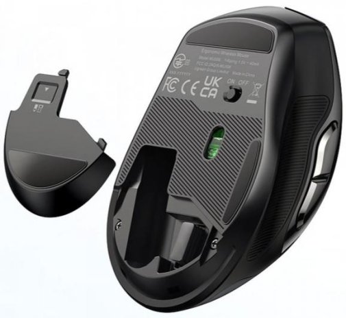 Миша UGREEN MU006 Ergonomic Silent Wireless Black (15063)